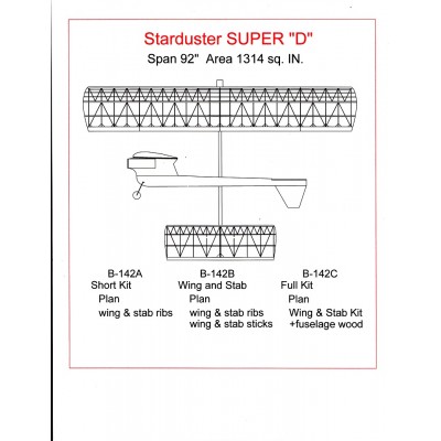 Starduster 1300 wing & Stab