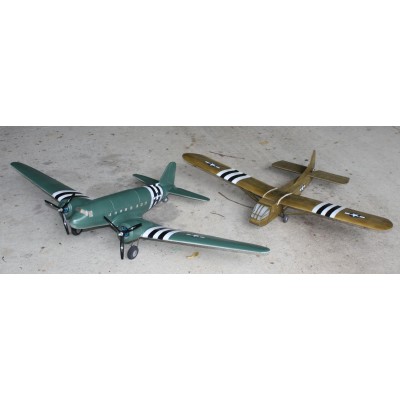C-47 and WACO glider 